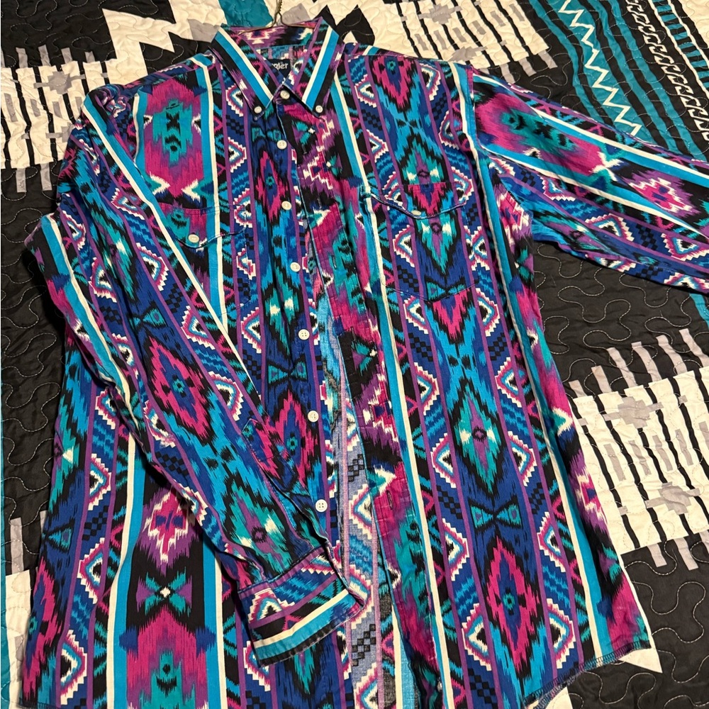 Wrangler Multicolor Geometric Shirt